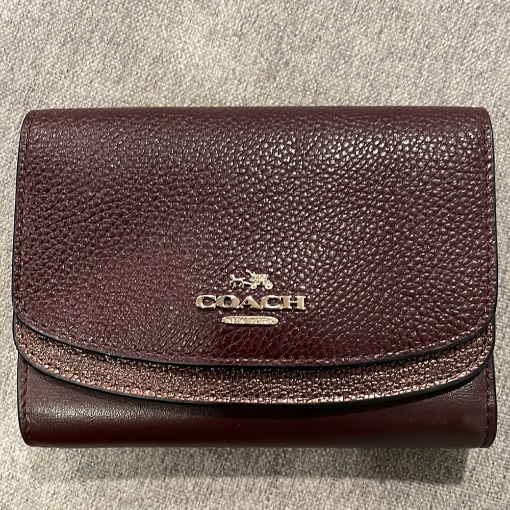Ox Blood Coach wallet